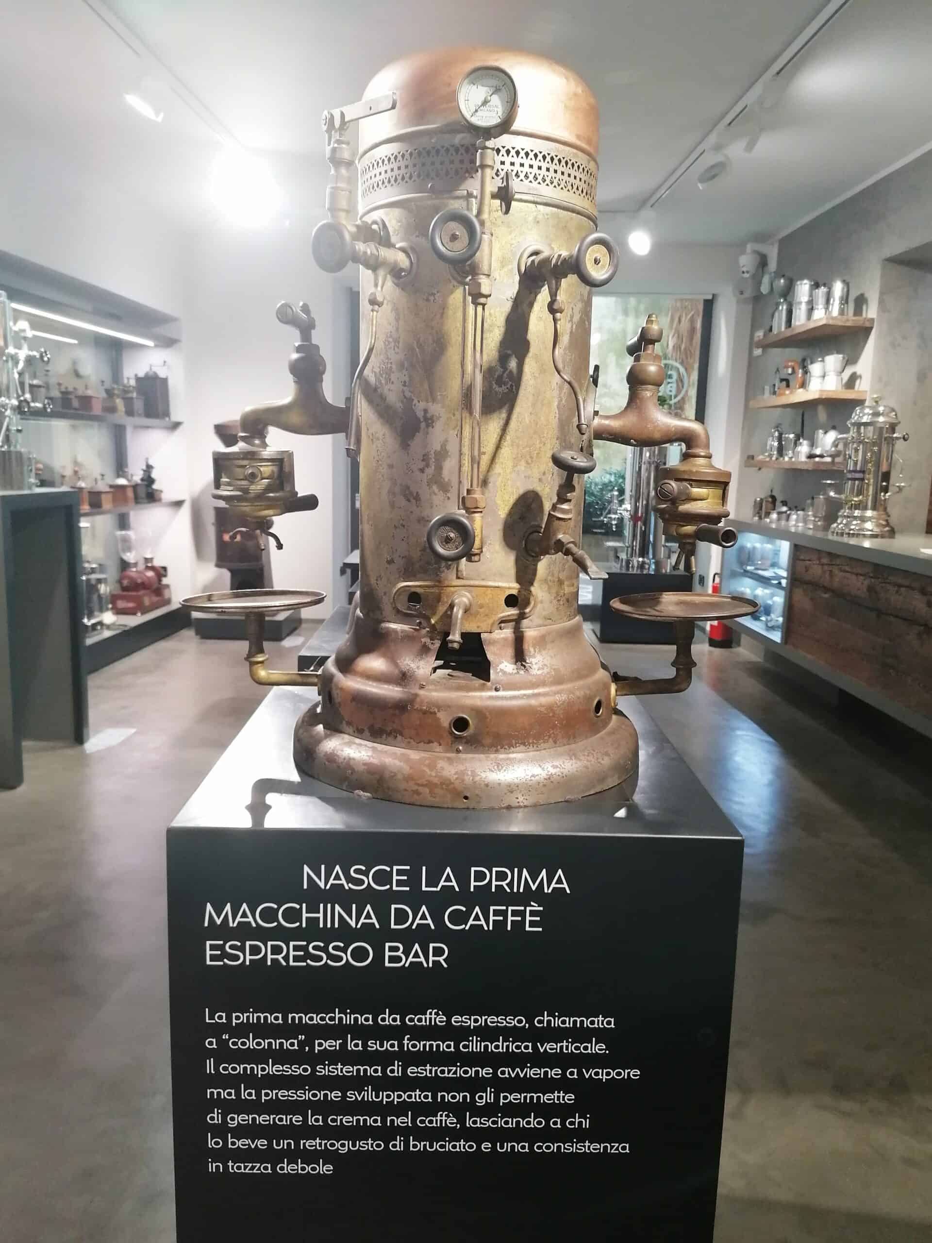 Prima macchina caffè espresso